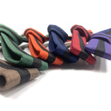 Premium Black Striped Belt - Single Wrap - 1.75" Width